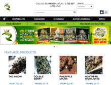 Tablet Screenshot of cannabis-seeds.co.uk